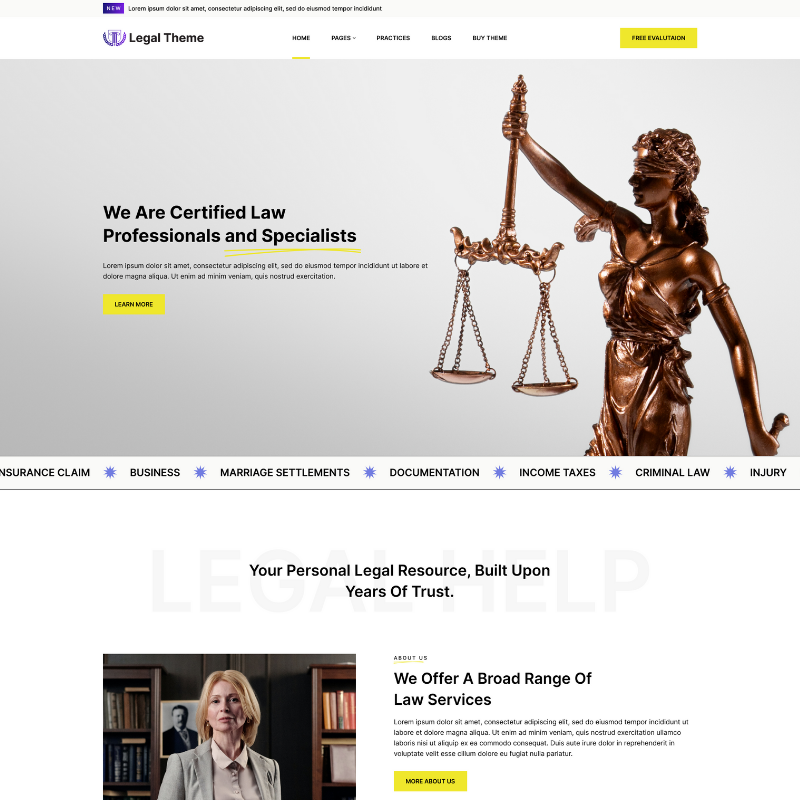 Law Firm WordPress Theme