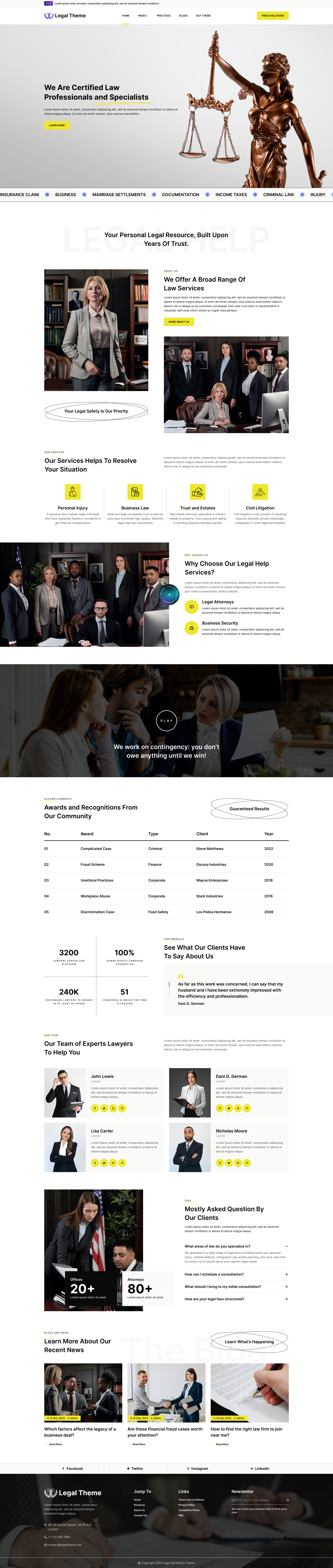 Law Firm WordPress Theme