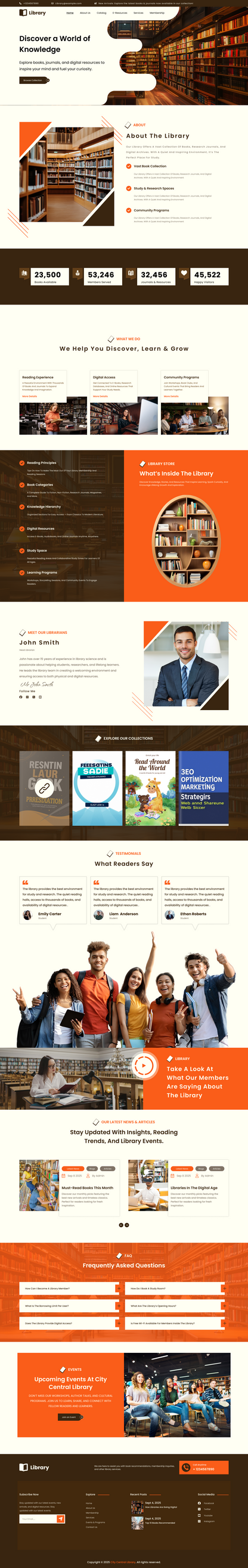 Library WordPress Theme