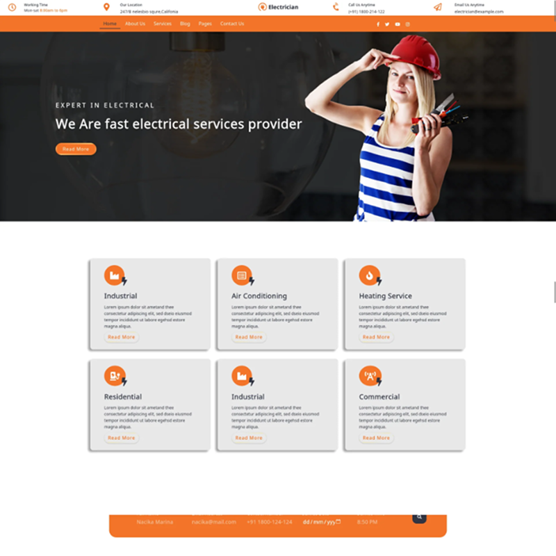Maintenance WordPress Theme
