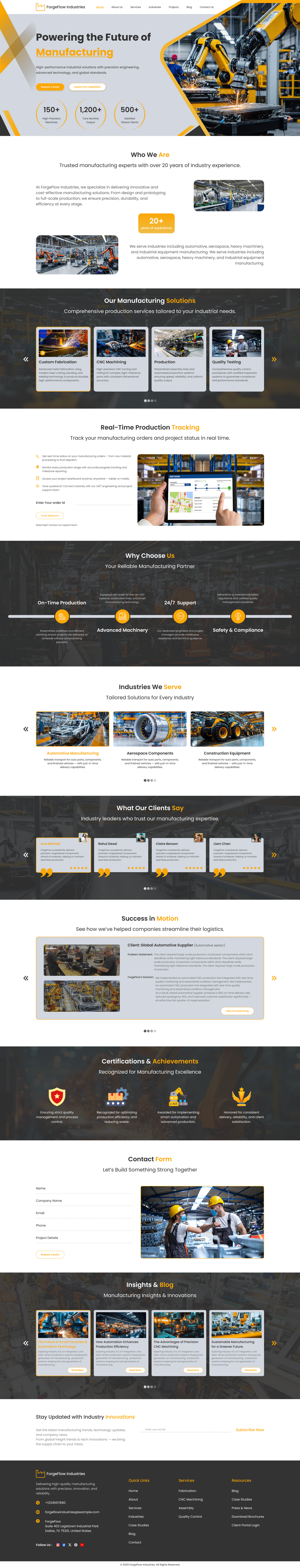 Manufacturing WordPress Theme