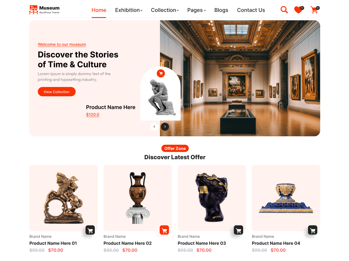 Museum WordPress Theme Icon