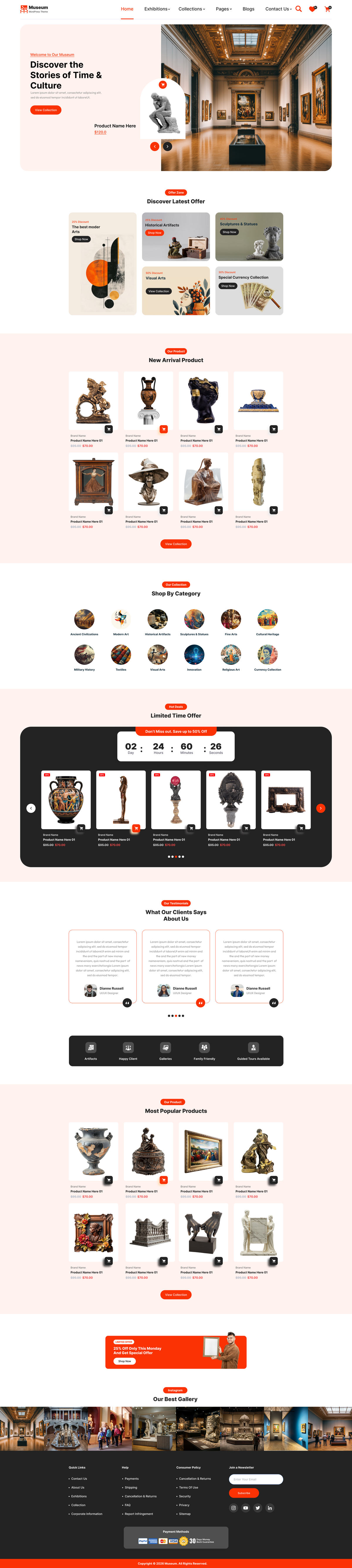 Museum WordPress Theme