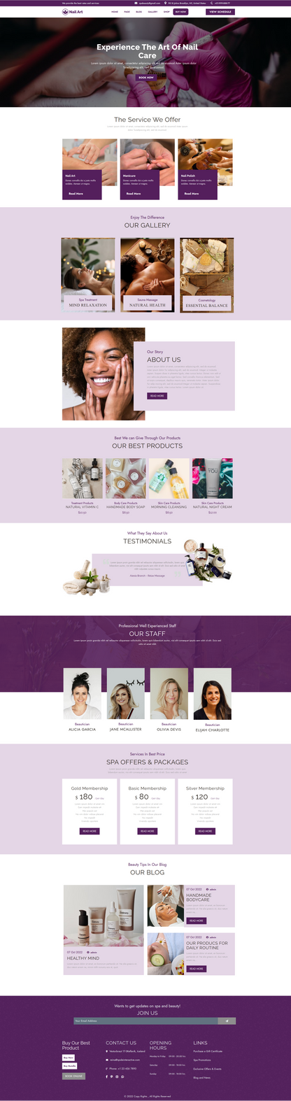 Hair Salon WordPress Theme