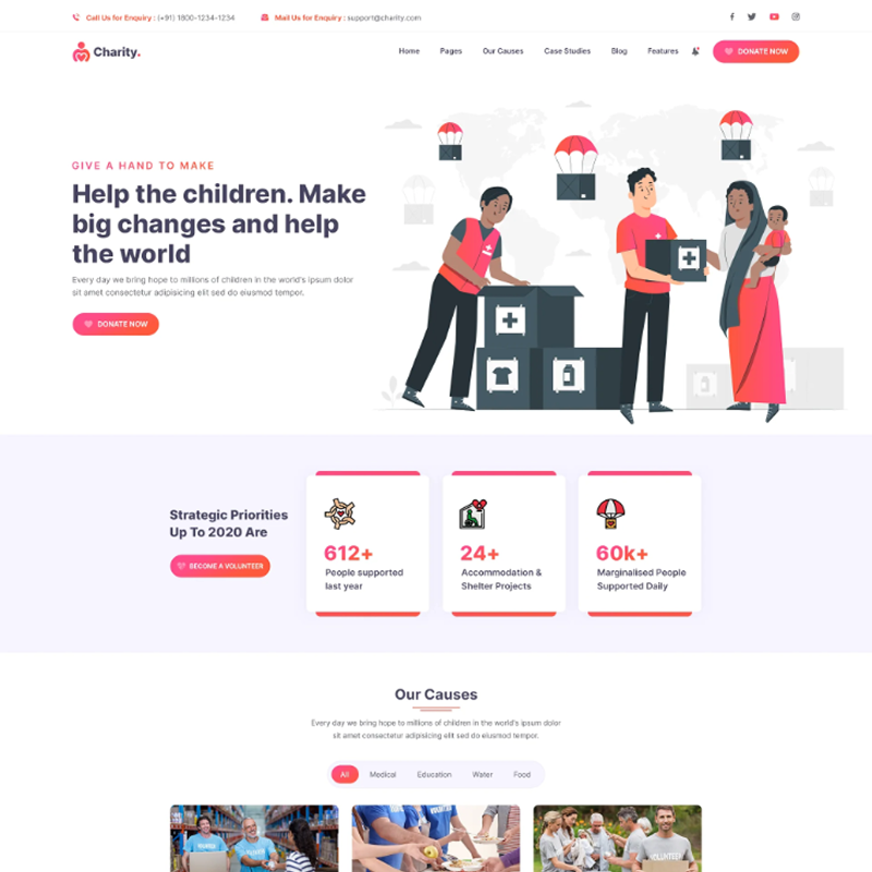 NGO Charity WordPress Theme