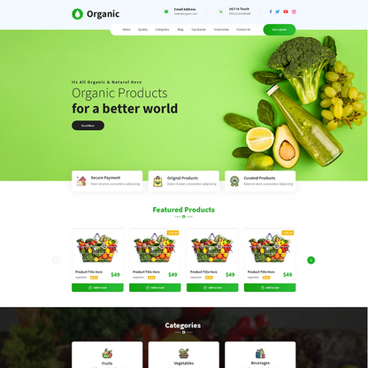 Organic Farm WordPress Theme