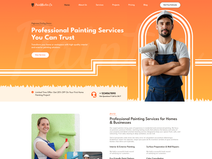 Painting Services WordPress Theme 