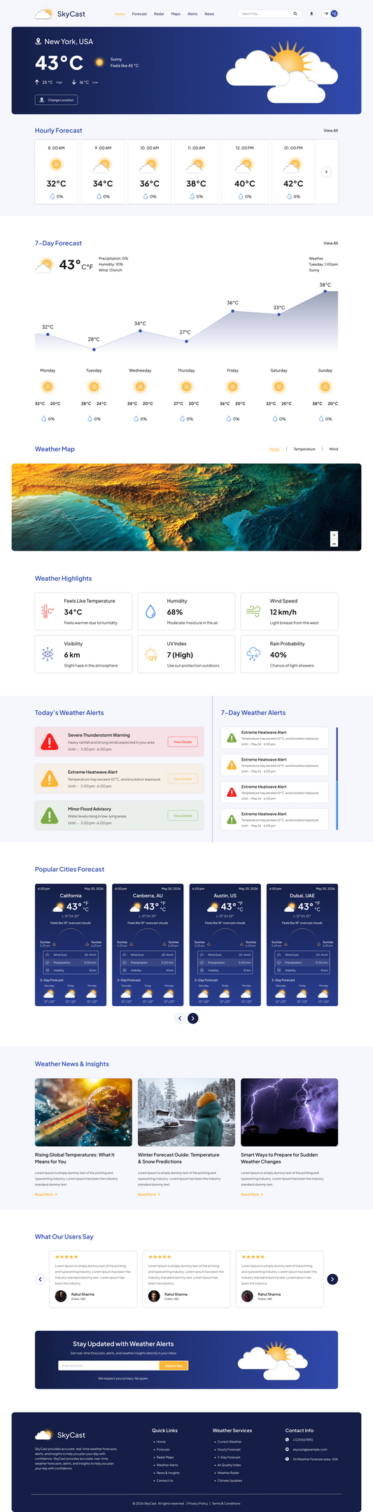 Weather WordPress Theme