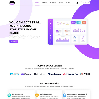 Saas WordPress Theme