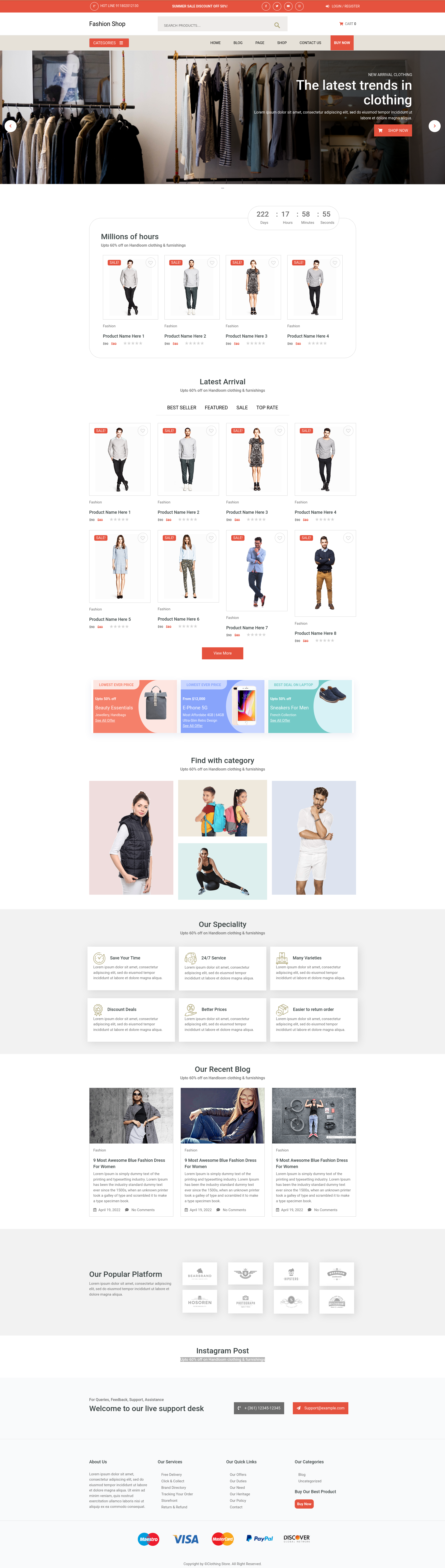T-shirt Clothing WordPress Theme