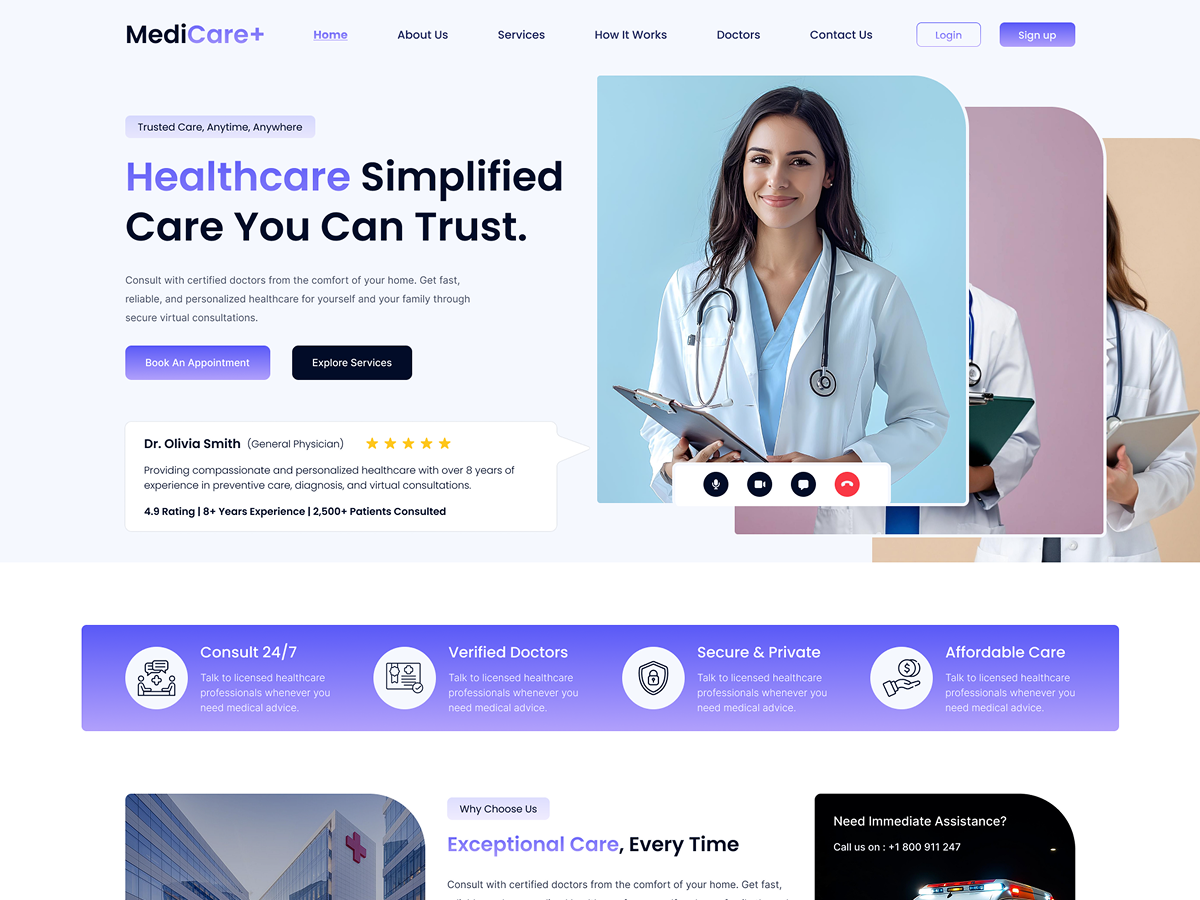Telemedicine WordPress Theme Icon