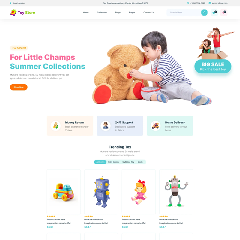 Toys WordPress Theme