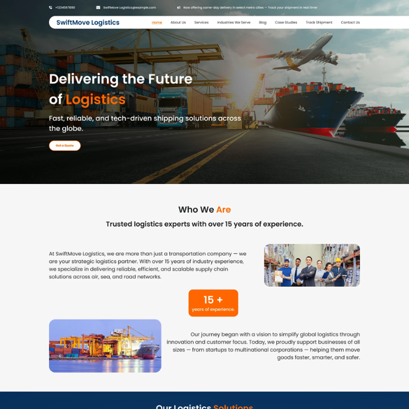 Transport WordPress Theme