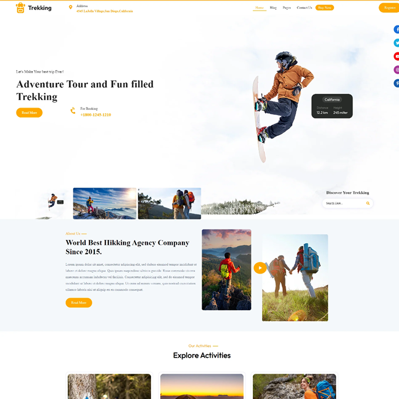 Trekking WordPress Theme
