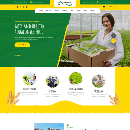 Vegetable Store WordPress Theme