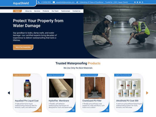 free waterproofing wordpress theme