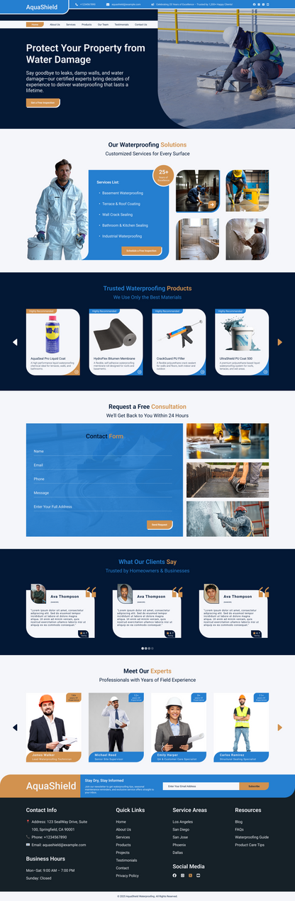 Waterproofing WordPress Theme