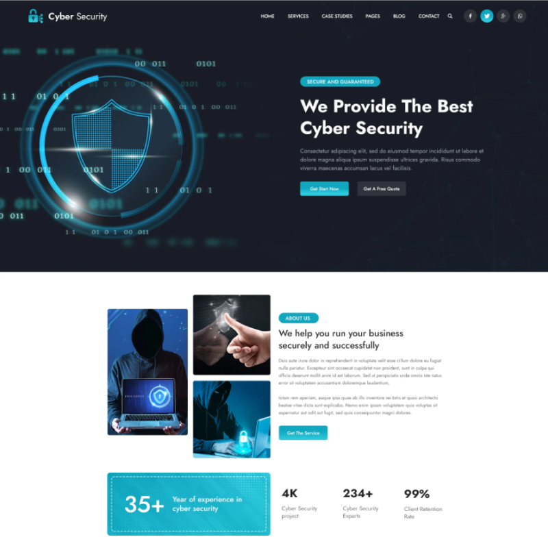 WordPress Cyber Security Theme