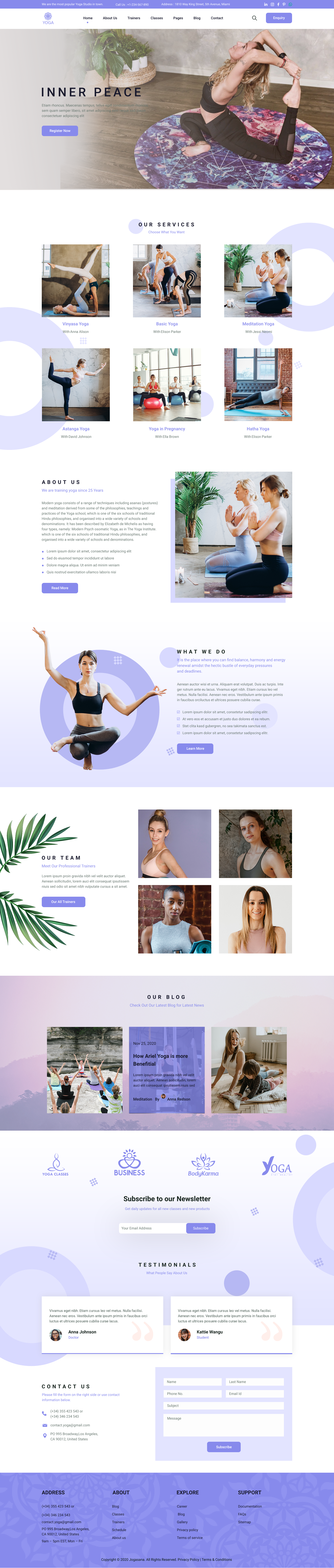 Yoga Coach WordPress Theme