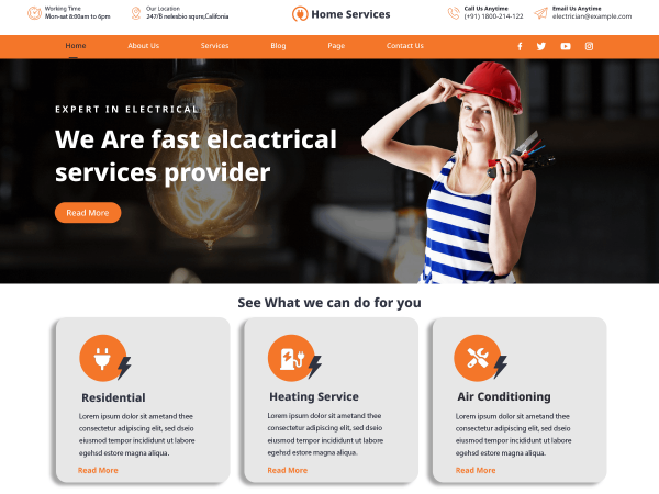 Free WordPress Maintenance Services Theme