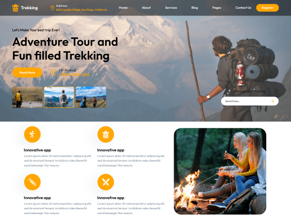 Free Adventure Tour WordPress Theme
