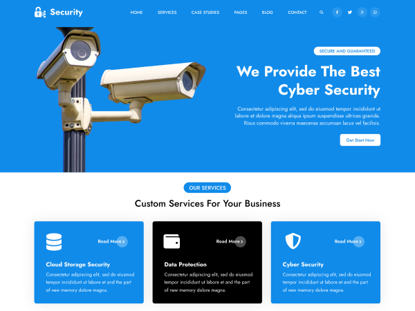 Free CCTV WordPress Theme