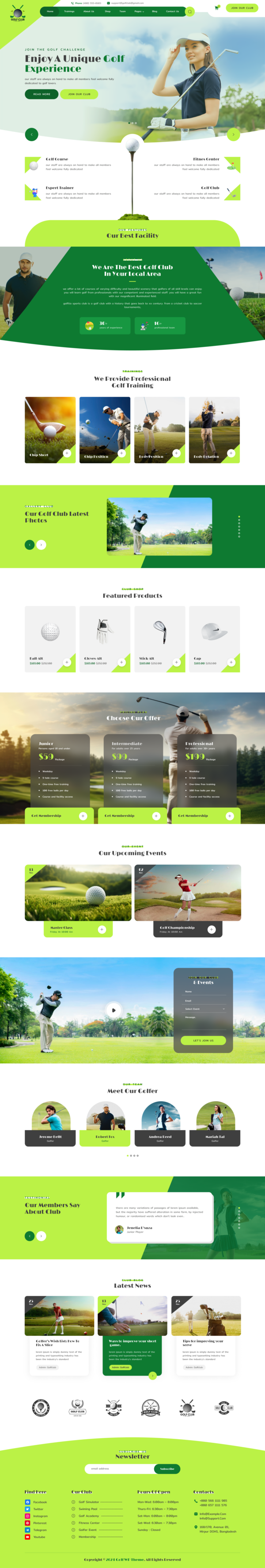 Golf Coast WordPress Theme