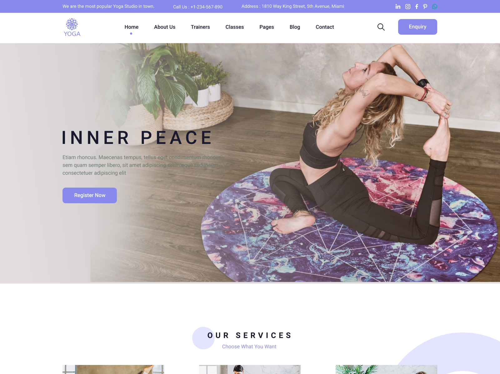 Yoga Coach WordPress Theme